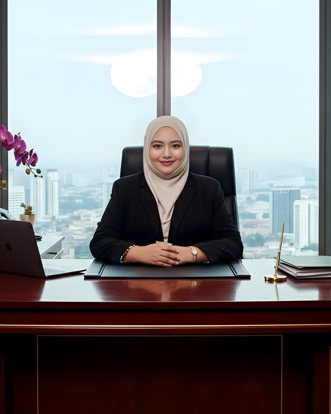 Syarifah at her office